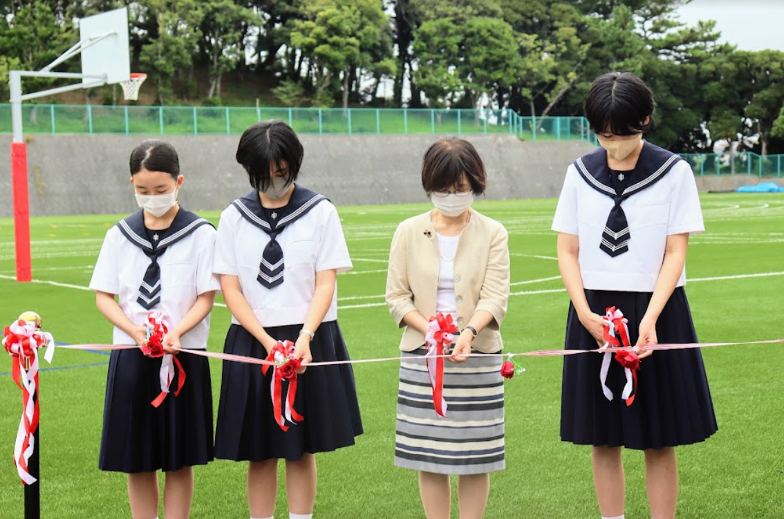 グラウンドリニューアル完成セレモニー（湘南白百合学園中学校